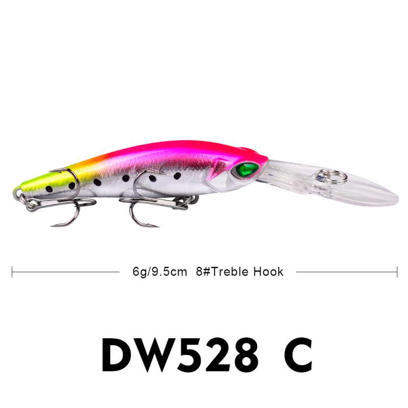 Floating Bait Hard Fishing Minnow Lures 9.5cm 6g Artificial Bait Fishing Lure