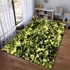 Camouflage-Muster Teppich mit Grün1Schwarz1und Beige Wald Militärdesign Geeignet für die Verwendung als Anti-Rutsch1 für1Zimmer und Schlafzimmer Sofas