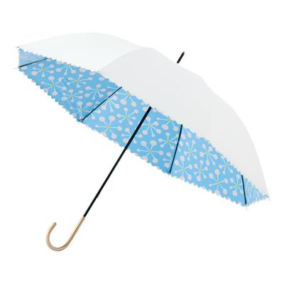 Månfladdermus Lång Sol och Regn Ljus Värme UV Lång Vit [Esta] Damparaply, Skydd, Blockerande, Blockerande, Skydd, Delad, 31-230-30260-06,