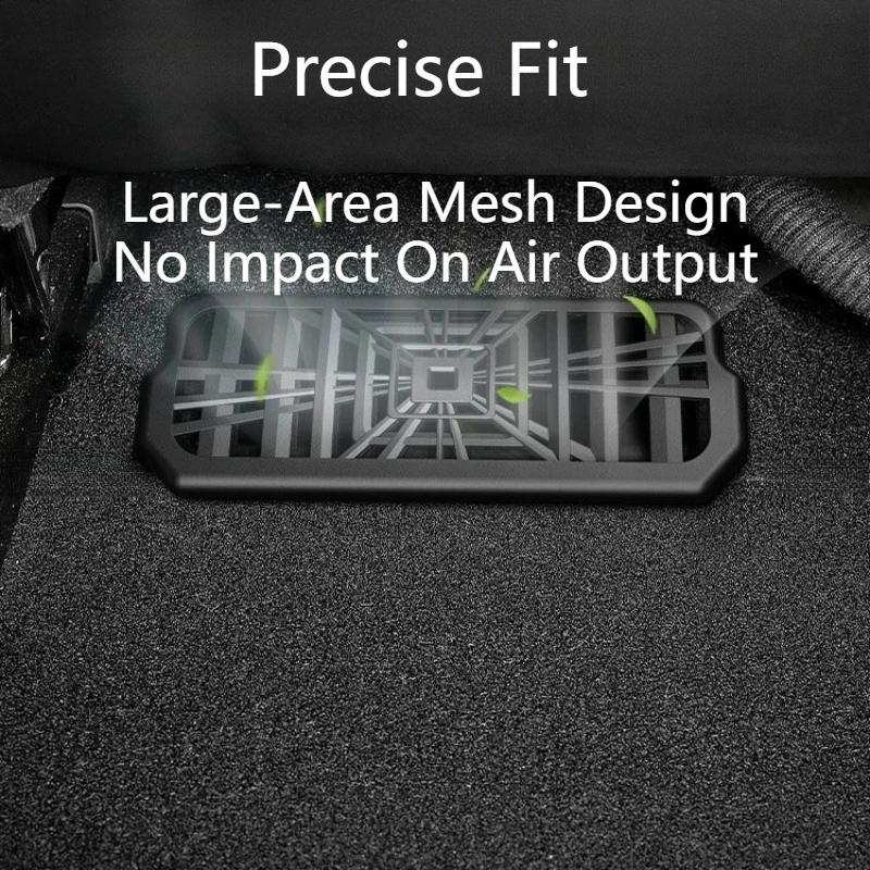 Under Seat Air Vent Cover Anti‑Block Grille Protector Guard For Tesla Model 3 Highland / Refreshed Model Y / Model Y L 2021-2026