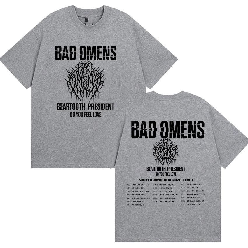 Rock Band Bad OUnisexs Tour 2026 Graphic T Shirts Unisexs Casual Fashion Cotton Short Sleeve Tshirt Y2k Unisex Gothic Clothing Tees