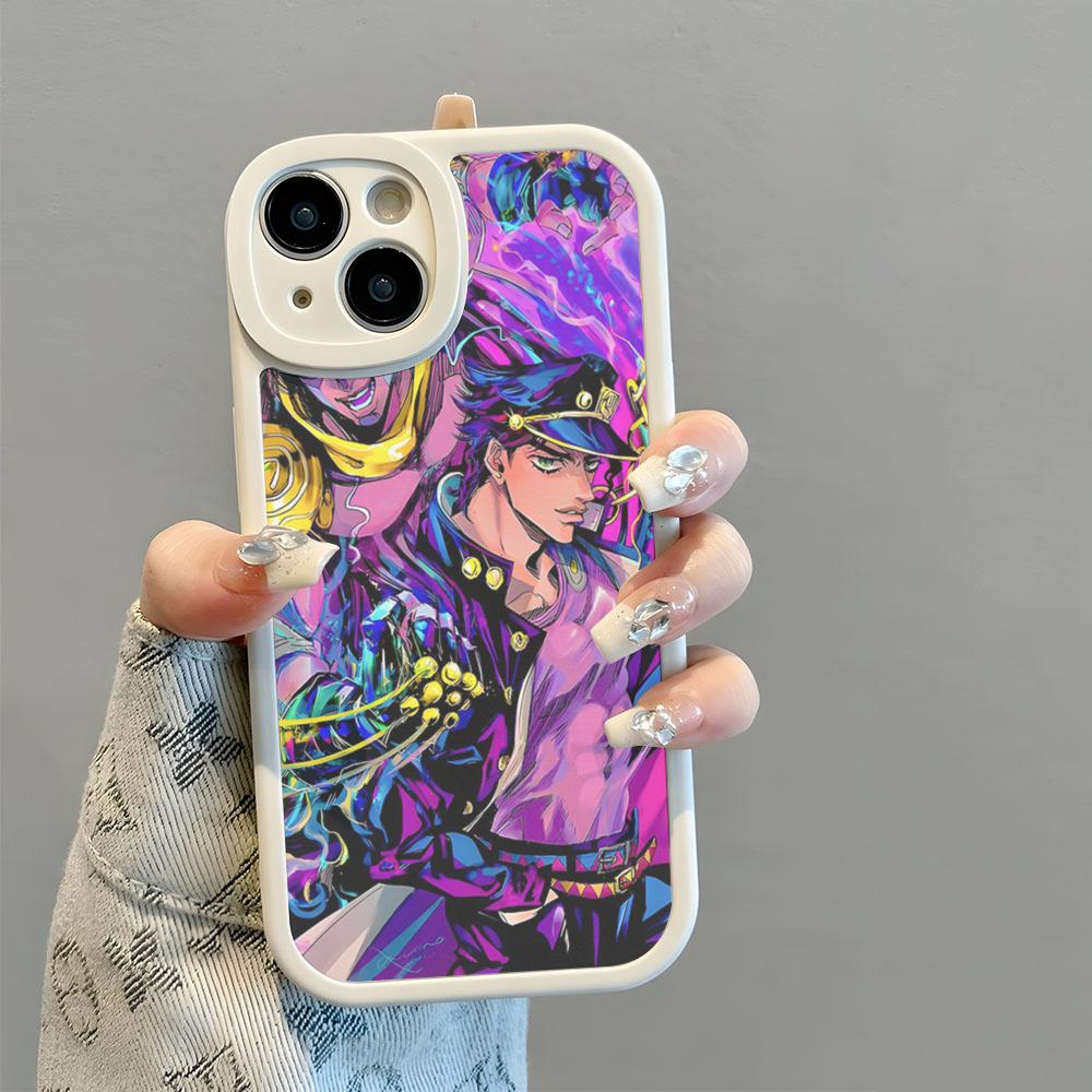 JoJo's Bizarre Adventure JoJo Anime Phone Case New 2025 Lambskin Silicone For Luminescent IPhone 16 15 14 11 12 13 Pro Max Mini