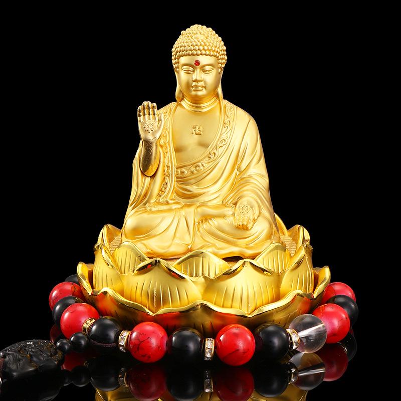 Alloy Lotus Guanyin Car Perfume Ornament - Thousand-hand Guanyin Interior Accessory