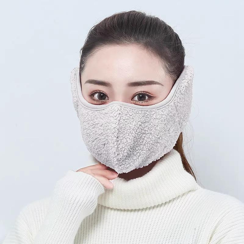 Winddichte & Staubdichte Kaltwetter-Fahrrad-Vollgesichtsmaske mit Ohren- und Nackenschutz