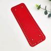DIY Handcraft Bag PU Leather Bottom Pad 28*10cm Rectangular Handmade Base for Knitted Bag Making Accessories