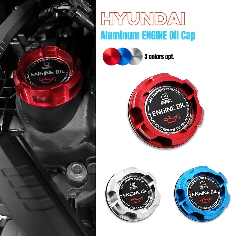 Aluminum ENGINE Oil Cap For Hyundai x20,ix35,ix55,Matrix,Santafe,Sonata,Tucson,Veloster,Accent,Coupe,JDM Car Accessories