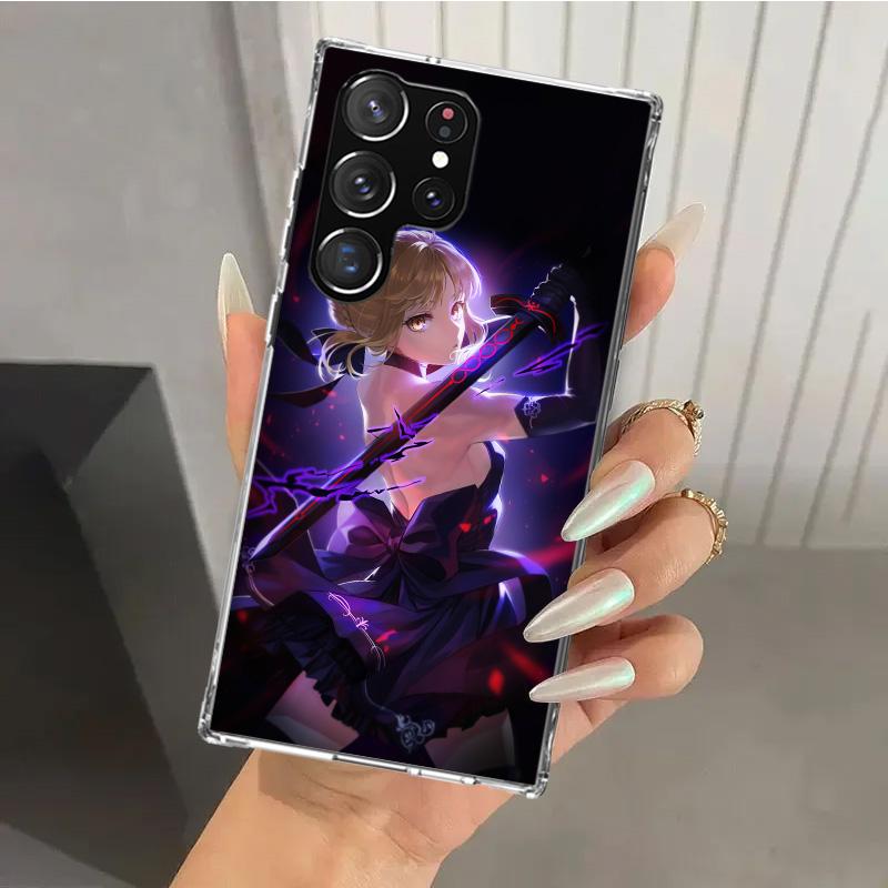 Fate Zero Stay Night Saber Phone Case for Samsung Galaxy S26 S24 S23 Ultra S25 Edge S22 S21 Plus S20 FE + Soft Print Shell Funda