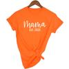 Mama Est Tee Mom Shirts Mum Casual Round Neck Summer Tumblr Clothes T Shirt