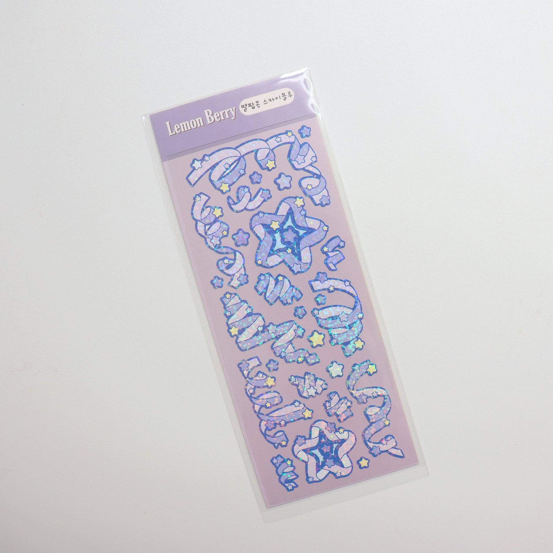 

Корейская популярная лазерная наклейка со звездной лентой PET Bottom Seamless Sticker Goo Card Decoration DIY Material Sticker