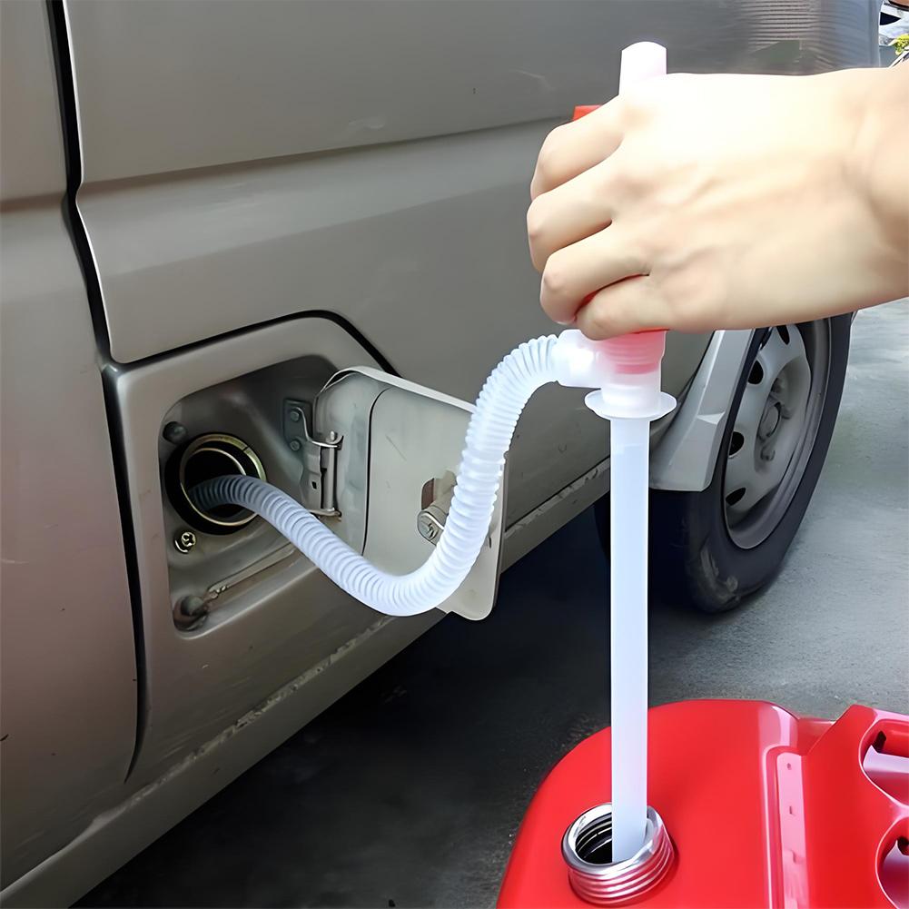 Universal Manual Hand Siphon Pump for Car Truck Fuel Oil Transfer,PVC Hose with Squeeze Bulb, Safe Suction Tool for Water Liquid
