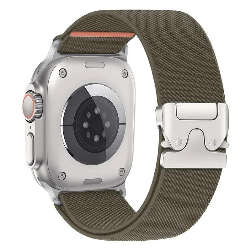 Parachute Straps for Apple Watch 10 Band 46mm 42-41-45mm Ultra 2 49mm 44mm Nylon Bracelet iWatch Apple Watch Series 9 8 SE 5 6 7