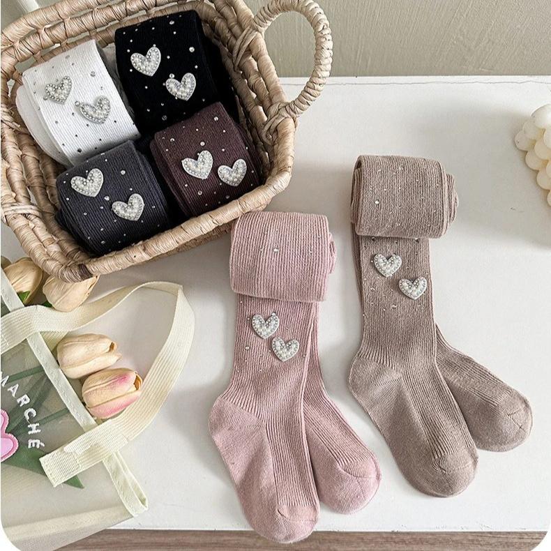 Sparkling Kids Girls Tights White Sheer Pantyhose Spring Fall Thin Dressy Leggings with Rhinestones Dressy Outwear Party Tights