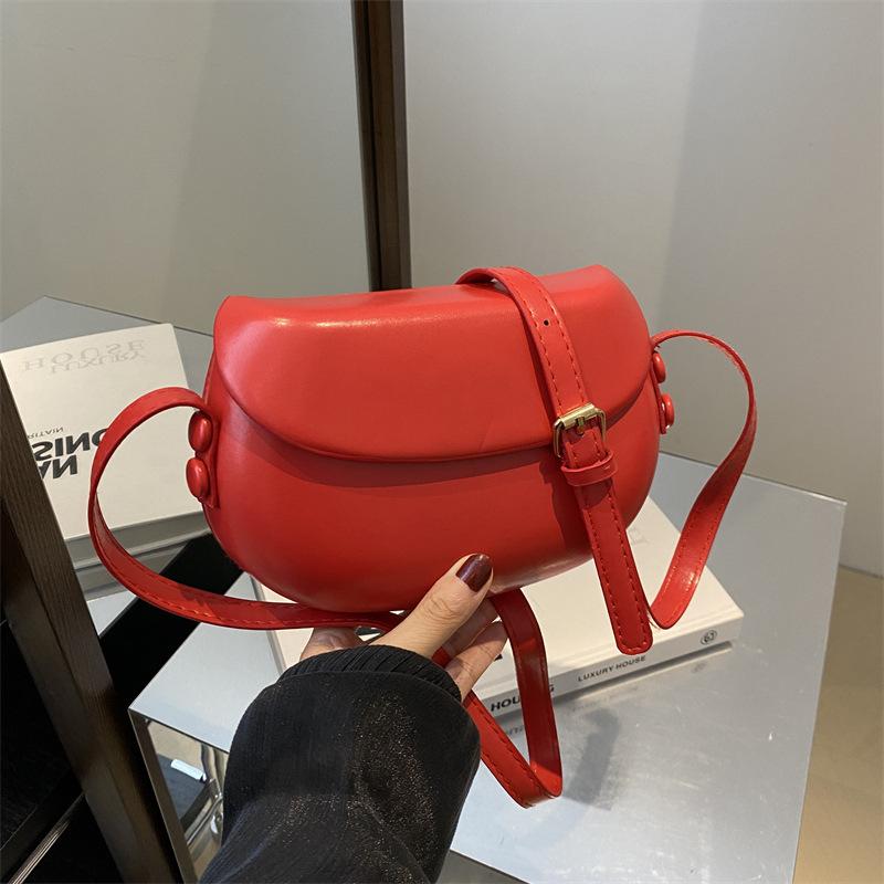 Damentasche Mode Umhängetasche Textur Pu-Tasche Nische Vielseitige Messenger Bag Schlichte Einfarbige Box-Tasche