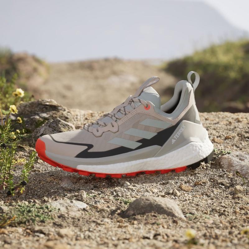 Adidas Terrex Free Hiker 2.0 Low Wonder Beige Core Black Semi Impact Orange Women's Sneakers IE5121