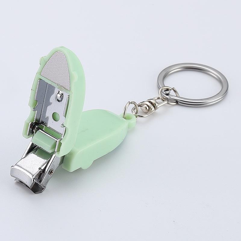 Mini Cute Keychain Nail Clippers Portable Foldable Fingernail Clippers, Small Manicure Tools for Home Use, Assorted Col