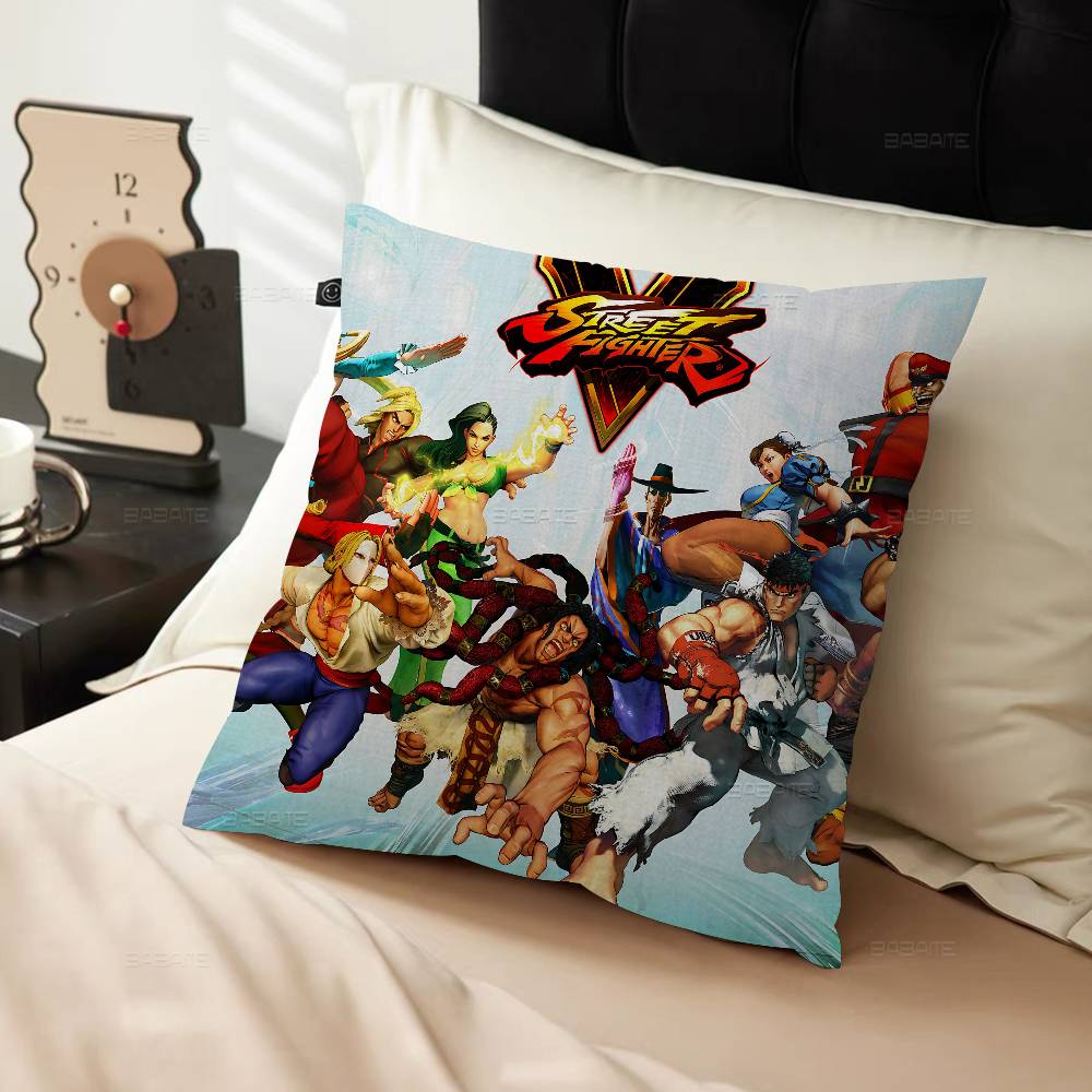 Game S-Street-F-Fighter Maple Design Cushion Cover Happy Autumn Harvest Decor Holiday Decorati Pillow Cover