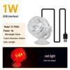 LED Submersible Fish Tank Spotlight, Waterproof Remote-Controlled Seven-Color Light for Aquatic Plants, Small Aquarium and South American Landscaping.