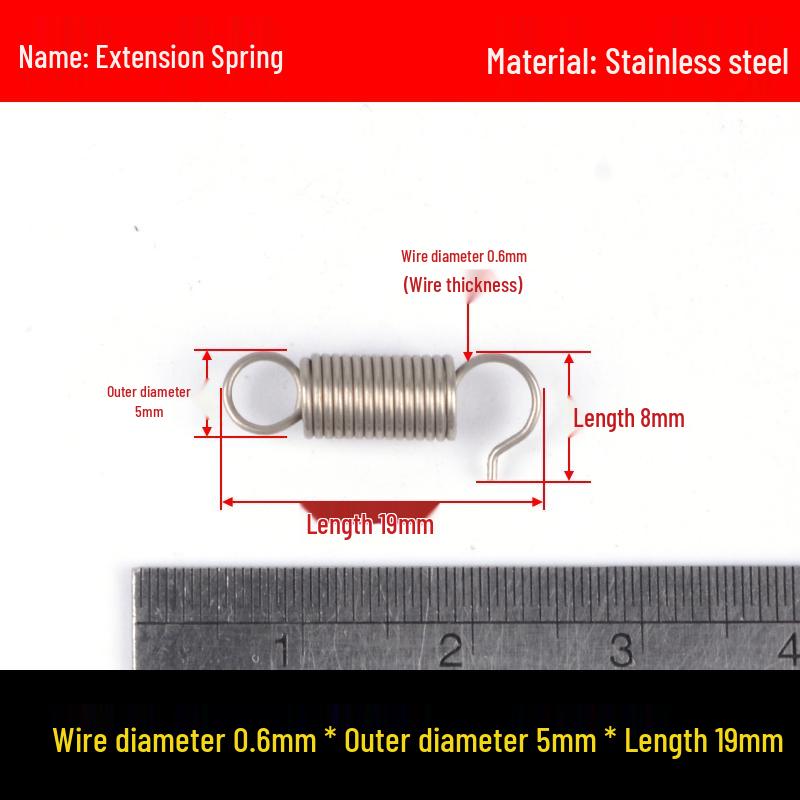 Stainless Steel Spring Hook for Microwave Oven Handle, Wire Diameter 0.6/0.7