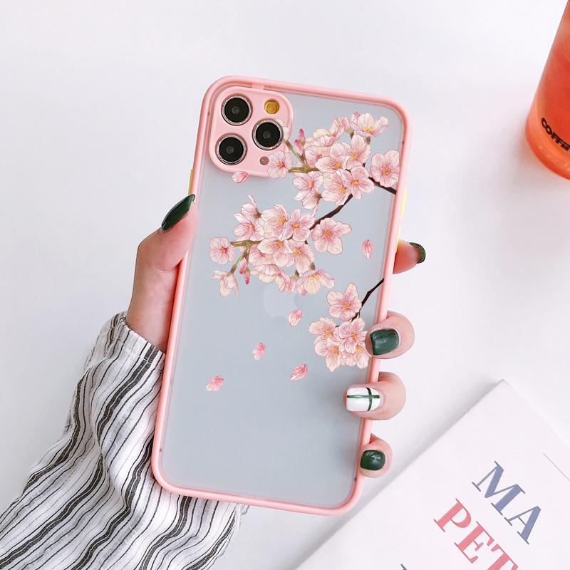 

Ink flower Painting phone case For iPhone 7 8 Plus SE2 16 11 12 13 14 15 Pro Max Mini Phone Case Cover For iPhone X Xs XR Shells iphone 12Pro