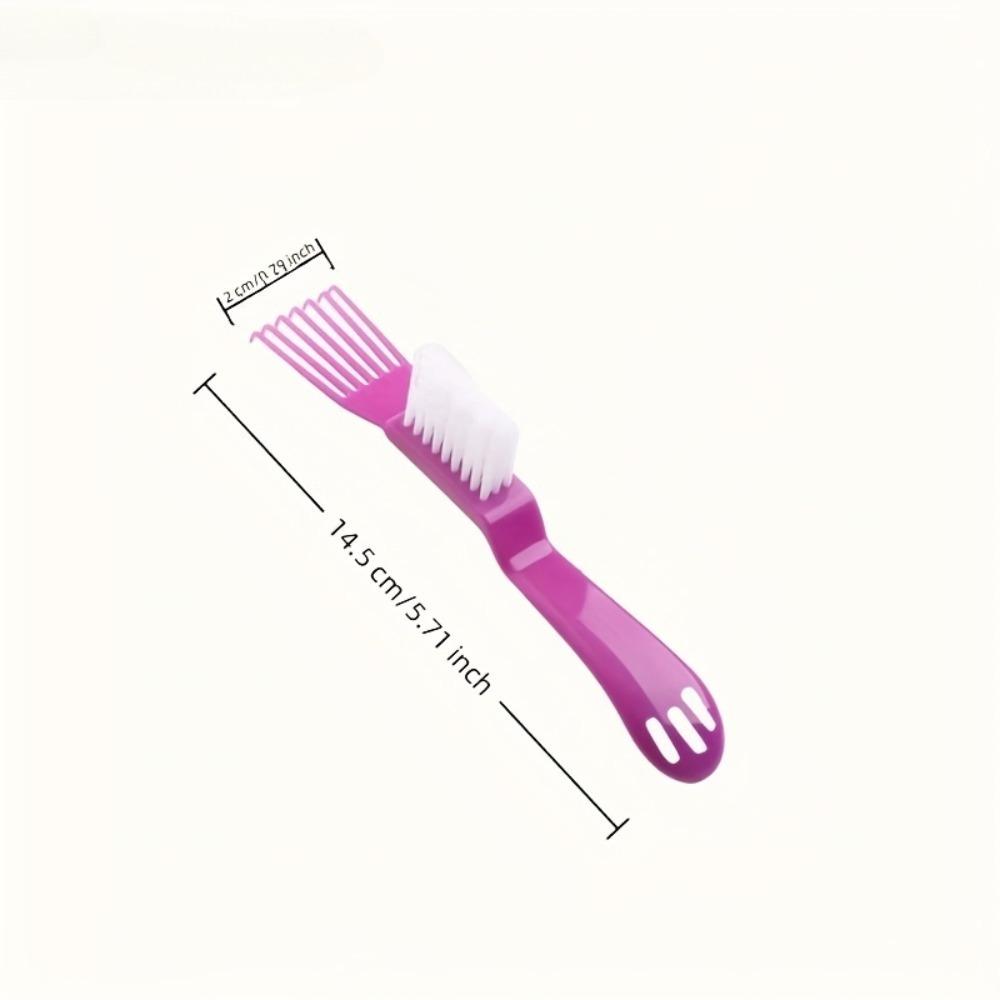 Klaue Klaue Kante Reinigungsgerät Lockenkamm 2-in-1 Kamm Reinigungsbürste Geeignet Luftkissenkämme Reiniger Beauty Haarbürste Spaltkratzer