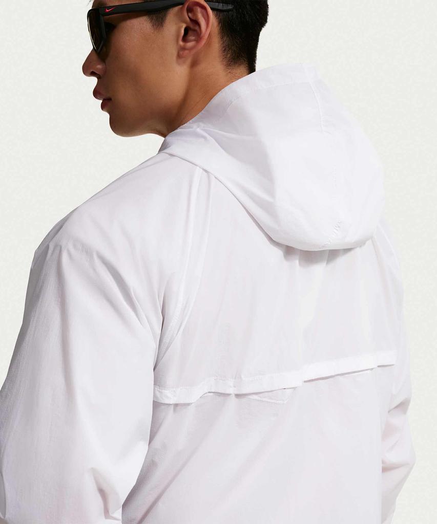 Nike Windrunner Unlined Full-Zip Uv Jacket M - White:Black / Io9628-100