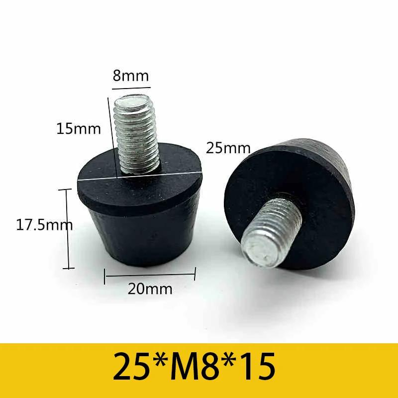 10Pcs Rubber Adjustable Feet Pad With Screw M6 M8 M10 Table Chair Balck Leveling Foot Pad Furniture Leg Anti-shock Protection