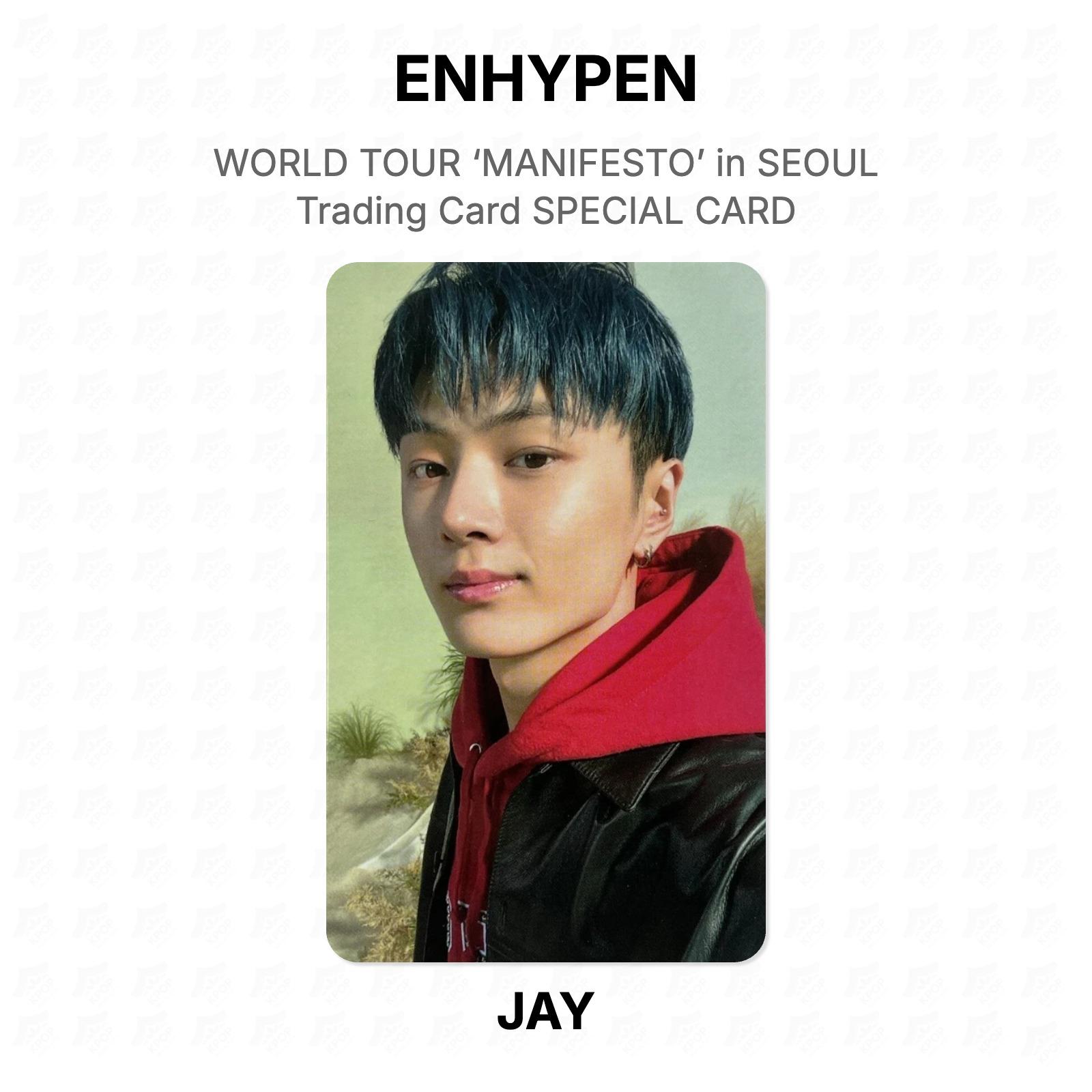 ENHYPEN WORLD TOUR ‘MANIFESTO’ in SEOUL Trading Card SPECIAL CARD Official Photocard JAY