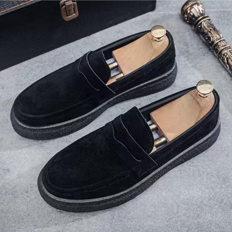 Fashion Platform Men Loafers Comfortable Mens Casual Shoes Lightweight Slip on Walking Sneakers Breathable Flats Driving Shoes