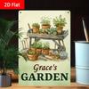 Personalisierte Individuelle Blechschild Retro Metallschild Wandkunst Haus Garten Dekoration