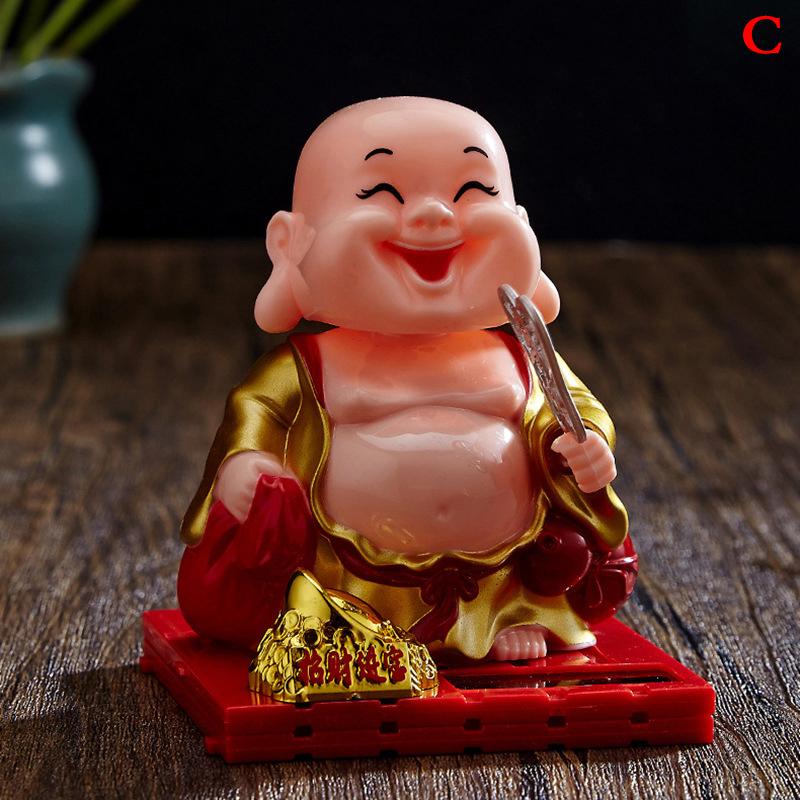 

Милое аниме украшение для автомобиля, солнечный трясущий головой маленький монах, символ удачи, подвеска на зеркало заднего вида автомобиля, подарок на день рождения, аксессуар для автодекора C