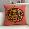 Warm SSun FaceS Cushion Cover Pcs Soft Decorative Square Cushion Covers X X Pillowcases for Sofa Couch Home Bedroom