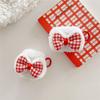 Autumn and Winter Plush Bow for Apple AirPods 1 Generation Bluetooth Headset Case Pro1 Headphone Case 1st Generation
