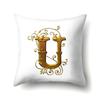 Polyester Pillow Case Car Decoration Home 26 English Letters Printed Car Waist Cushion Pillow Case