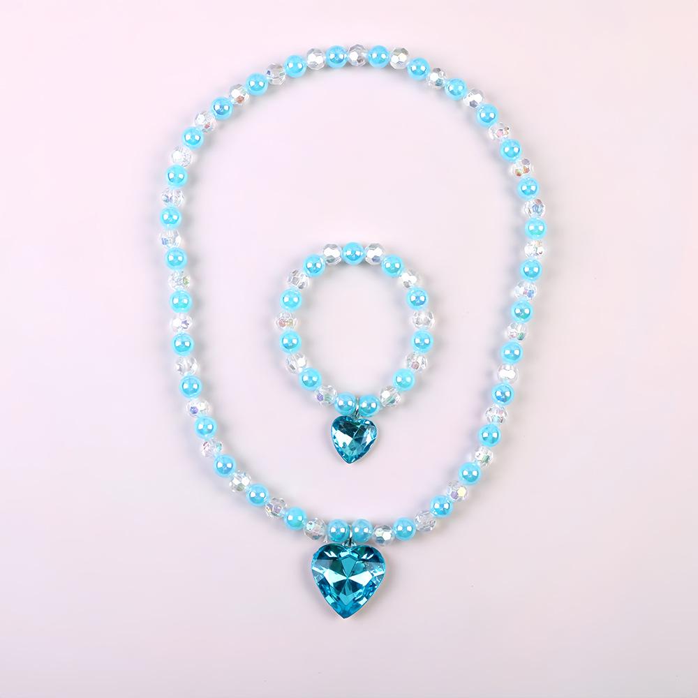 Frozen Princess Dress-Up Set: Necklace, Crown & Fairy Wand for Kids