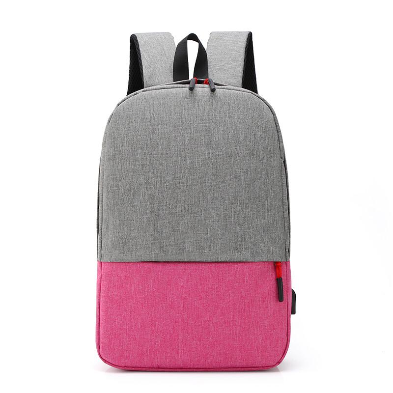 Hengyuanxiang Casual Contrast Laptop Backpack