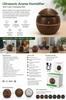 Eorszi Wooden Style Cool Mist Humidifiers Ultrasonic Quiet Mist for Room, Dark Brown Essential Oil Diffuser Aroma Air Diffuser with Colorful LED R