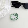 Color Lines Kt Cat Mirror Mobile Phone Airbag Bracket Back Sticker Retractable Portable Niche Lazy Ring Buckle Women'S Model