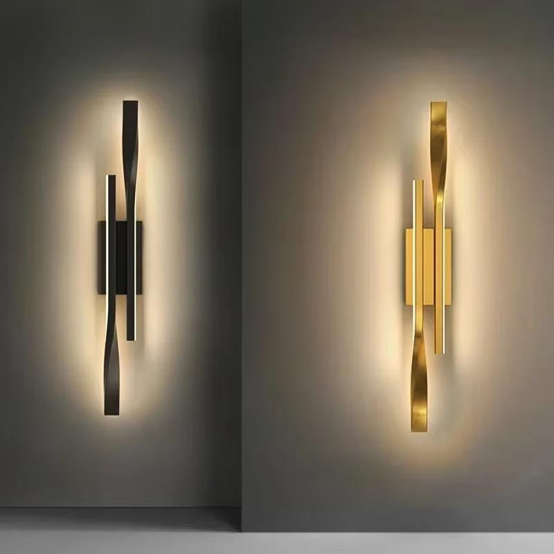 מנורת קיר LED יוקרתית גוף תאורה פנימי תאורת חדר שינה ליד המיטה מסדרון סלון קישוט בית מודרני גופי קיר