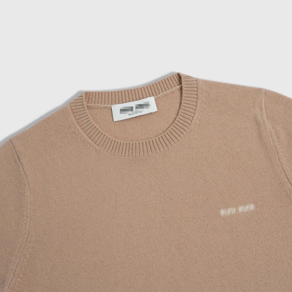 Spot High Autumn Slimming Logo Tee - Simple Round Neck Short Sleeve