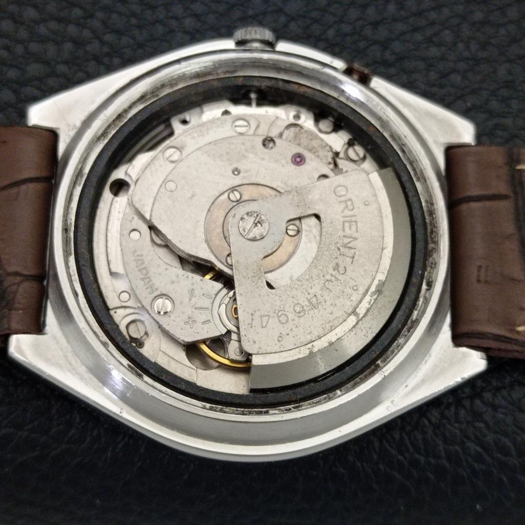 JAPAN VINTAGE ORIENT CRYSTAL AUTOMATIC 46941 MENS ORIGINAL DIAL WATCH a705022-1