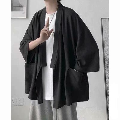 Männer japanische Kimono Cardigan lange Hemden männliche Kleidung