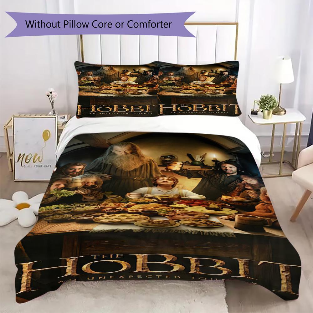 1PC The Lord of the Rings Bedding Quilt Set Quilt Cover Pillowcase Home Decoration Birthday Gift (1 * duvet cover + 2 * pillowcase, without core)A2