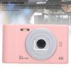 4K 50MP Digital Camera 2.4 Inch Color Screen 8X Zoom Anti Shake Built in Mic Compact Camera for Photography and Video