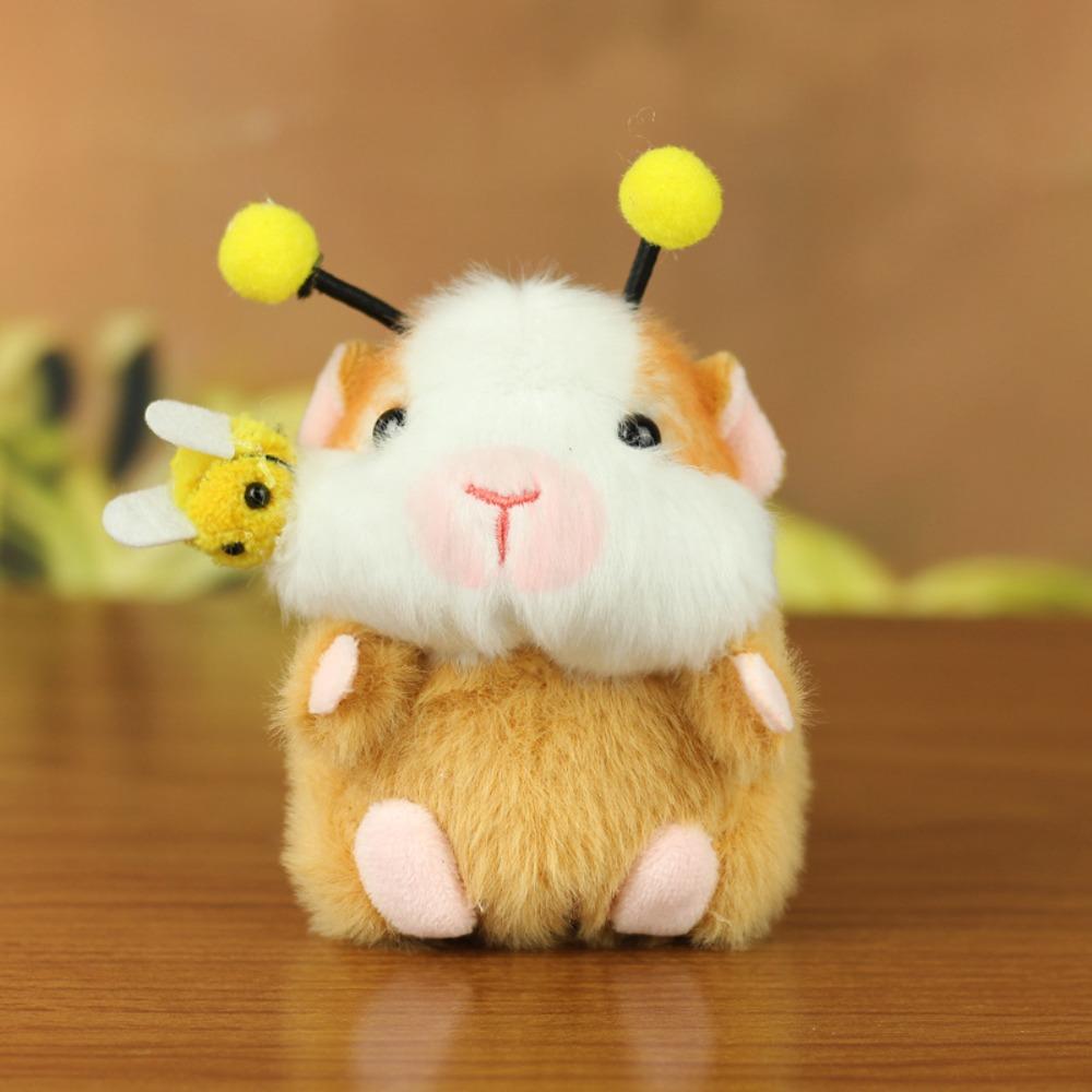 Stuffed Animal Guinea Pig Plush Keychain Cartoon Hamster Pendant  Backpack Decor