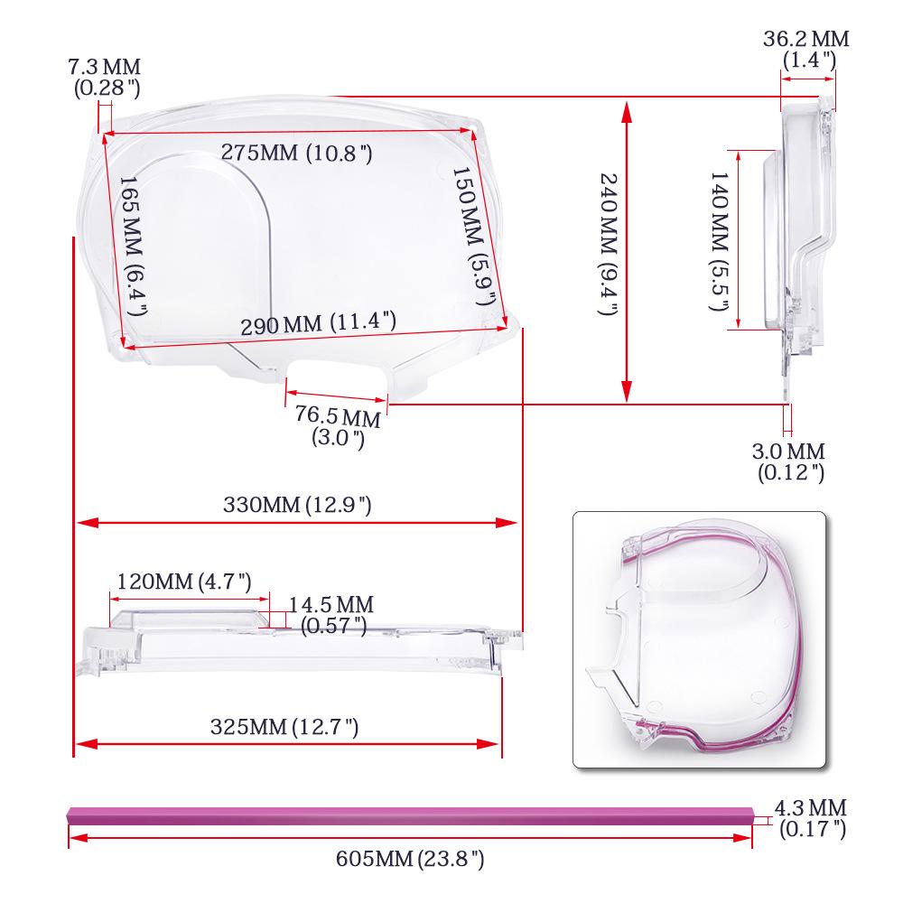 Transparent Engine Timing Gear Cover for Mitsubishi EVO 9 4G63