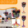 Creative And Personalized Resin Skulls Stainless Steel High Footed Mug