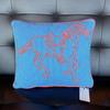 HERMES Western & Company Mini Cushion Blue Stripe