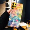Colored Small Flowers Simplicity High-end Electroplating Glass PhoneCase for Samsung Galaxy S26 S25 S24 S23 S22 FE,Ultra,Plus