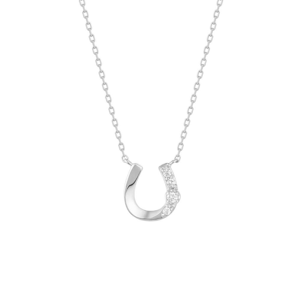 Canal Official Silver Horseshoe Necklace for Birthday Includes Jewelry 152424121005 4.0 Women, Gift, Case,