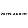 For Mitsubishi Outlander 2013-2021 2022 2023 2024 Car Front Hood 3D Sticker Auto Logo Letter Patch ABS Carbon Fiber with 3M Tape LK2